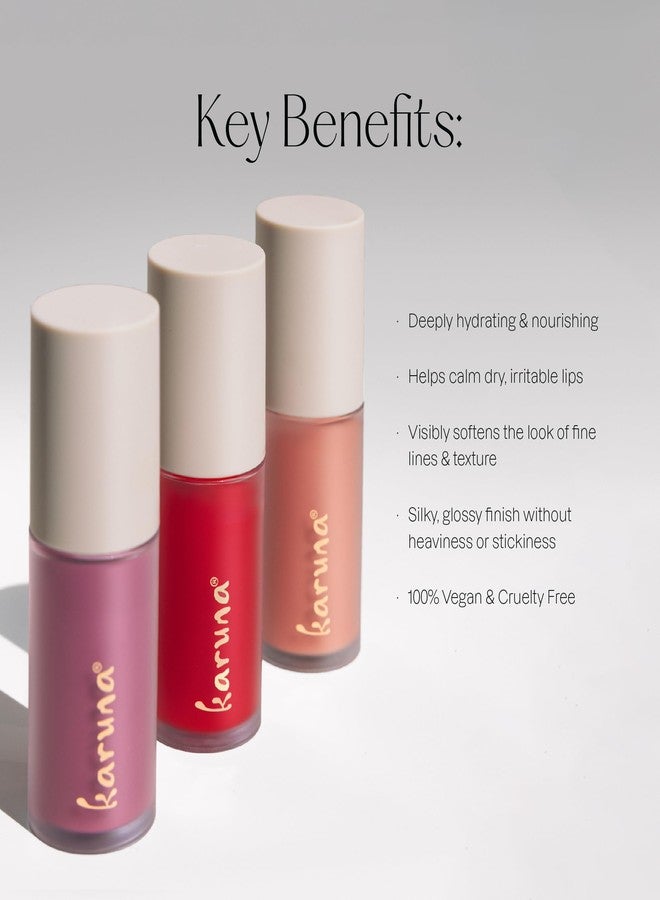Karuna Skin - Tinted Lip Oil, Soothing & Moisturizing Lip Products with Peptides, Antioxidants, Hydrating Flattering Vegan Lip Tint (Soar) - Image 5